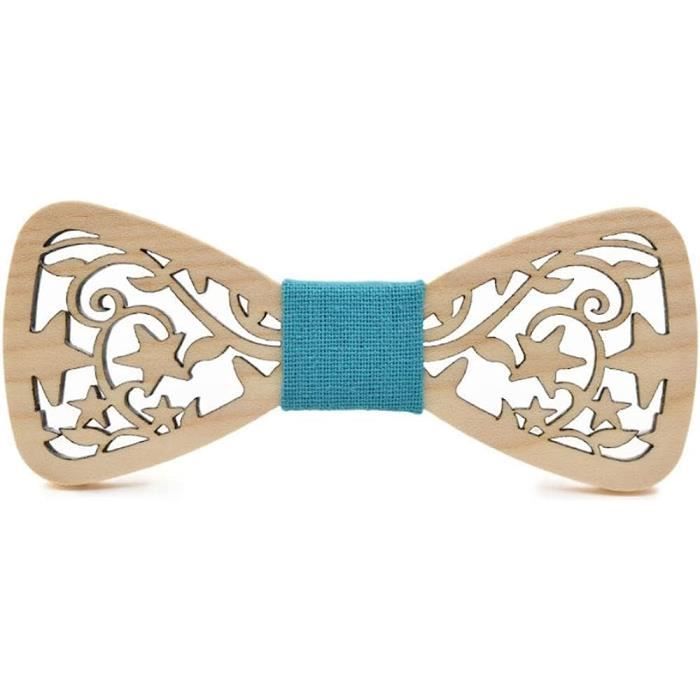 Inwood Noeud Papillon Bois Homme - Accessoire Mode Cérémonie Mariage, Bois Précieux Fabriqué Main Italie