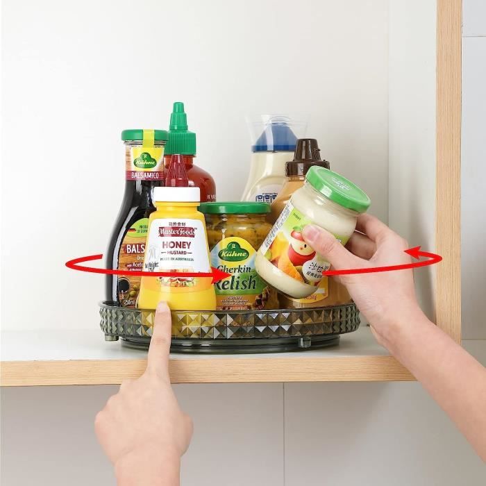 Ollimy éPices Rond Plateau De Rangement, Plateau Tournant Frigo Cuisine