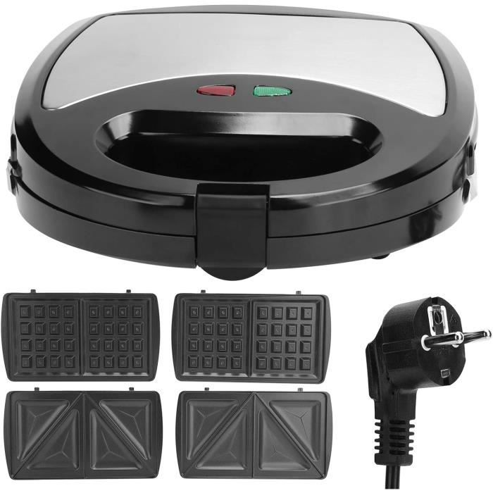 Gaufrier, Gaufrier Belge 3 En 1 Avec Plaques Antiadhésives, Facile À