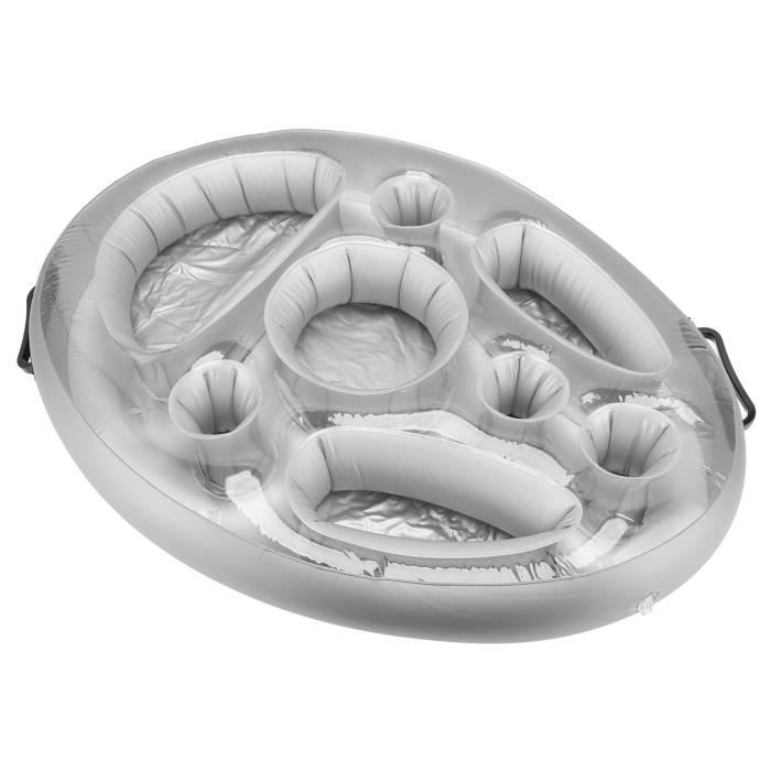 VGEBY Porte-gobelet flottant pour piscine Porte-gobelet gonflable en PVC Plateau de piscine flottant Fruits Vin Téléphone portable