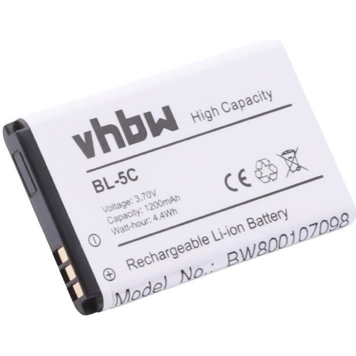 Vhbw Batterie remplacement pour Doro DBF-800A, DBF-800B, DBF-800C