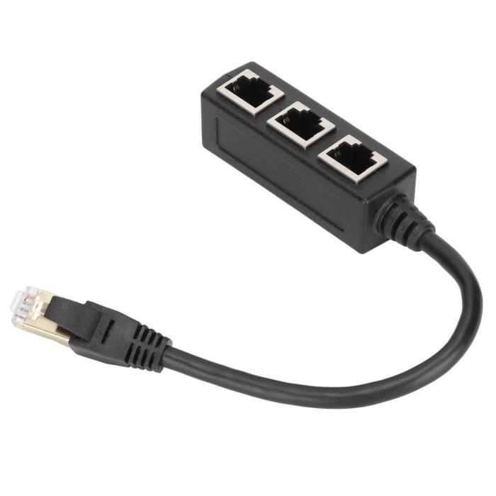 Adaptateur Ethernet Rj45,Adaptateur Répartiteur 1 à 3 Ports,Adaptateur