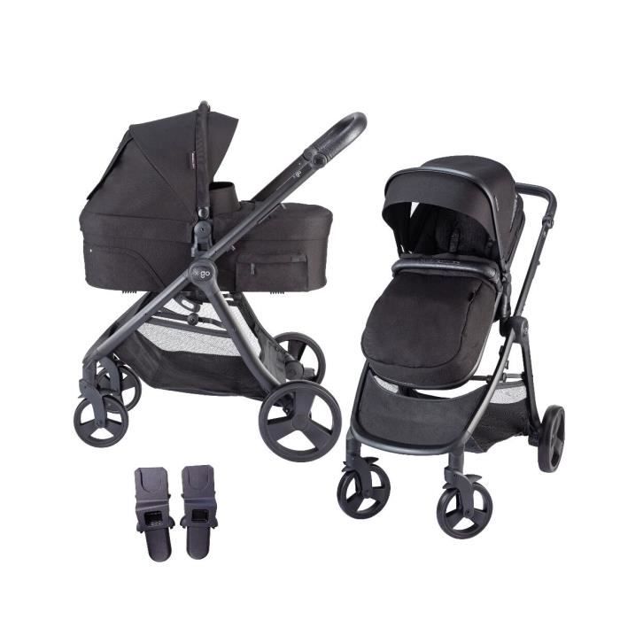 X Adventure Poussette 3 in 1 X GO Noir Isofix Si ge Base