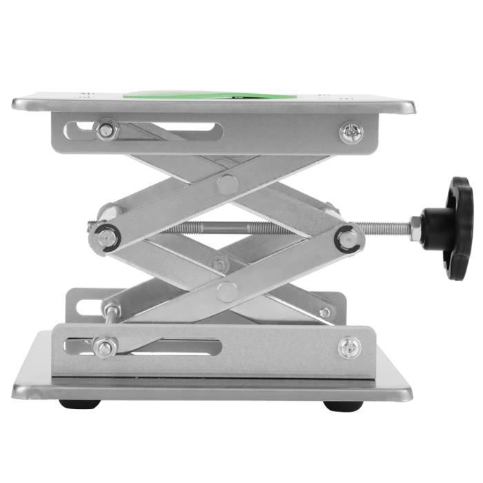 Support De Niveau Plate-Forme Réglable 90x90mm - Plateforme De Levage Laboratoire Aramox