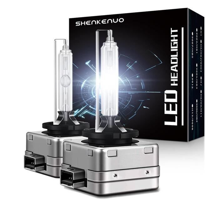 Ampoule D1S LED, 6000K 110W Blanc Xénon Extrêmement Lumineux, 100