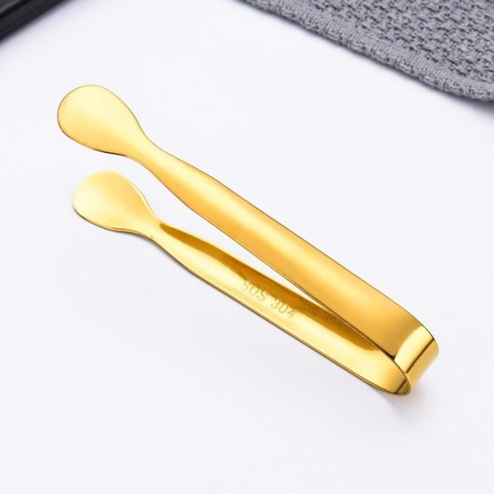 Lot De 6 Pinces En Inox 304 - Pour Glaçons, Bonbons, Snacks - Longueur 15,5 Cm - Lavables Au Lave-vaisselle