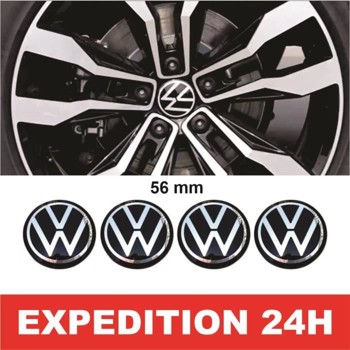 4x 56mm VW Logo Jante Cache Moyeu Centre De Roue Piqûres Emblème Pour Volkswagen 6N0 601 171