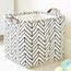 A Rameng 33x33cm Square Pliable Panier à linge Imperméable Tissu Seau Panier de Rangement Sac de Rangement 