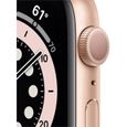 Apple Watch Series 6 - Boîtier en Aluminium doré de 44 mm avec Bracelet Sport Rose - Montre Intelligente GPS-1