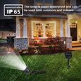TD® Spot LED solaire d'extérieur pour jardin, terrasse,patio - Lampe solaire LED étanche Réglable changement de couleur avec-1