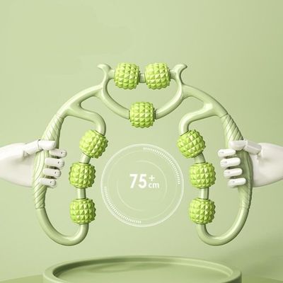 Rouleau De Massage Jambes 24 Roues - Manuel, Détachable, Pour Mollets, Bras, Cou, Fitness