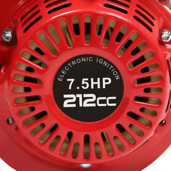 Moteur à Essence - 7.5hp 212cc 3600rpm - 4 Temps Monocylindre - Refroidi à L'air Démarrage Manuel - Auto