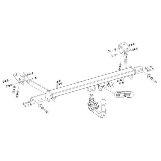 Bosal Oris Attelage Citroen Berlingo Court 07//08-06//18 Standard