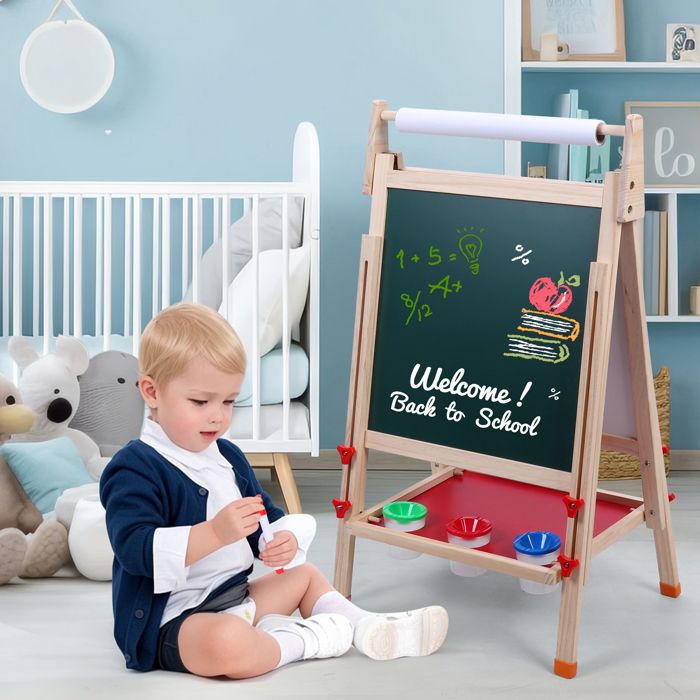 Tableau De Peinture Multifonction Double Face Pour Enfants Dessinant Des Jouets Avec Des Accessoires Complets