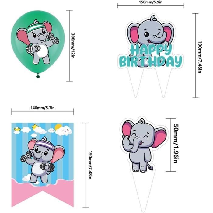 Décoration De Gâteau,7 Resin--Décoration De Gâteau De Clown LYus, éléphant Discutant, 1er