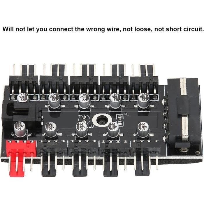 Hub de ventilateur de reoidissement SATA 1 à 8 W... - Grandado
