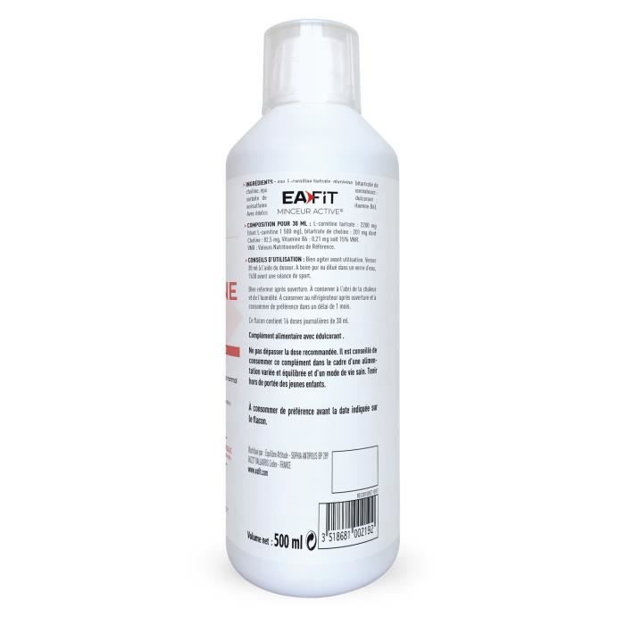 l carnitine eafit Ea Fit L-CARNITINE Drink Saveur Pêche, 500ml main image 1