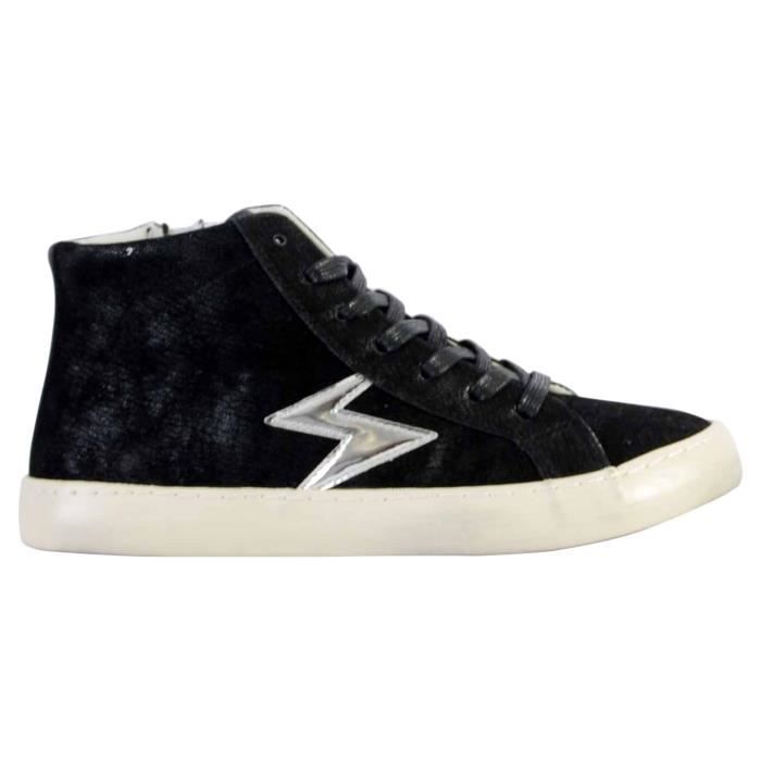 Basket noir le temps des cerises best sale