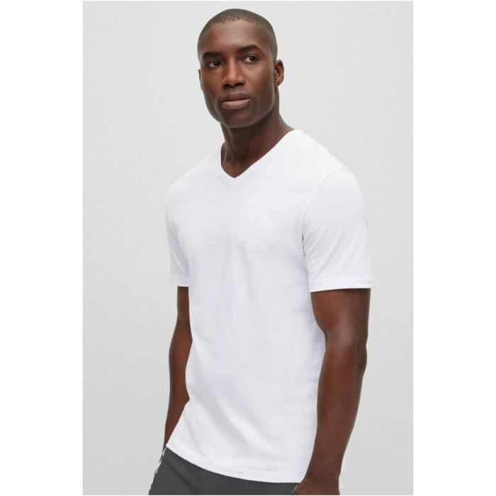 Tee shirt col 2025 v homme hugo boss