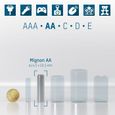 ANSMANN accu AA mignon type 2850mAh 1,2V - piles rechargeable AA avec capacité haute & sans effet mémoire (8 pièces)-2