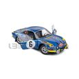 Voiture Miniature de Collection - SOLIDO 1/18 - ALPINE A110 1600S - Rallye Monte Carlo 1972 - Blue / Yellow - 1804207-2