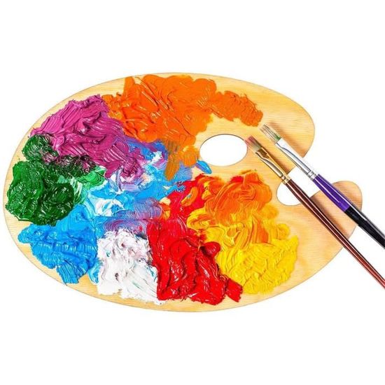 Palette Peinture Acrylique Transparente - 30x20cm - Nettoyage Facile - Artiste Débutant/Pro
