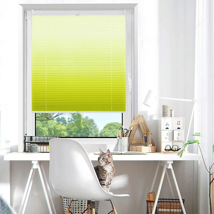 K-home - Store plissé à fixer, Blanc, 50 x 210 cm310 - Maison