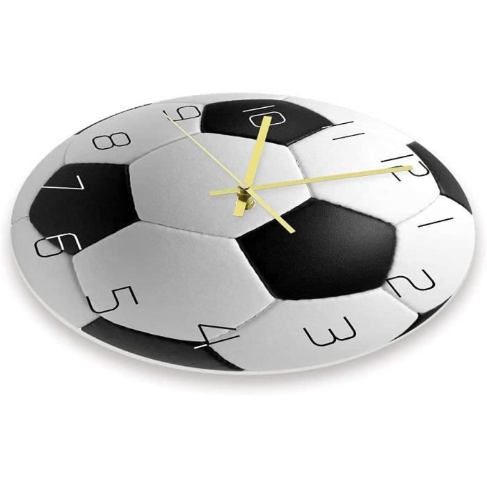 Horloge Murale Silencieuse 30cm - Balle De Tennis Imprimée, Design Sportif Pour Chambre Et Salon