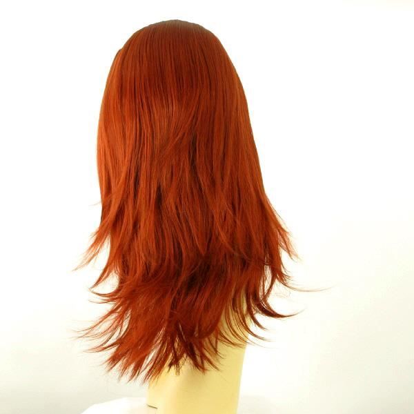Perruque Avec Bandeau Blond Foncé Cuivré - Réf. BENEDICTE, Teinte G27 - 60 Cm, Synthétique - Neuf