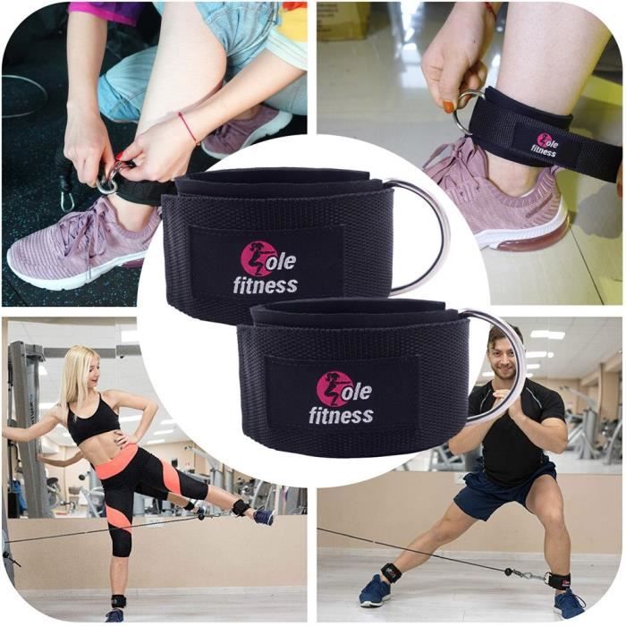 1 Paire De Sangles De Cheville Pour Machine à Câble, Confortable Et Portable Pour Entrainement En Salle Hommes Et Femmes 96271805