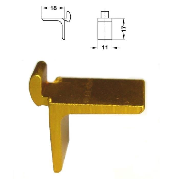 Pegs (Repose-Pieds) Barrel En Aluminium Pour Trottinette Freestyle - Lot De 2, Doré - Marque Chilli (62g Pièce)