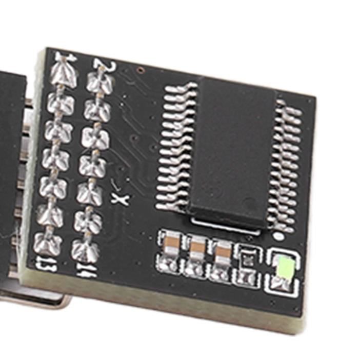 Module TPM 2.0 20 Broches - Sécurité Cryptage Pour Carte Mère - Compatible Gigabyte, Remplacement Sécurité PC - 12