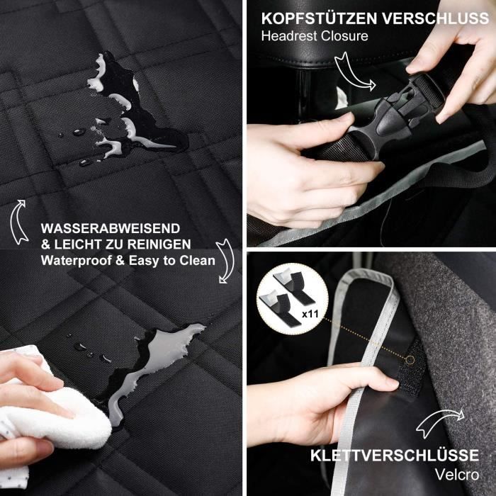 Ulisem Tapis de coffre pour chien, imperméable et antidérapant, avec