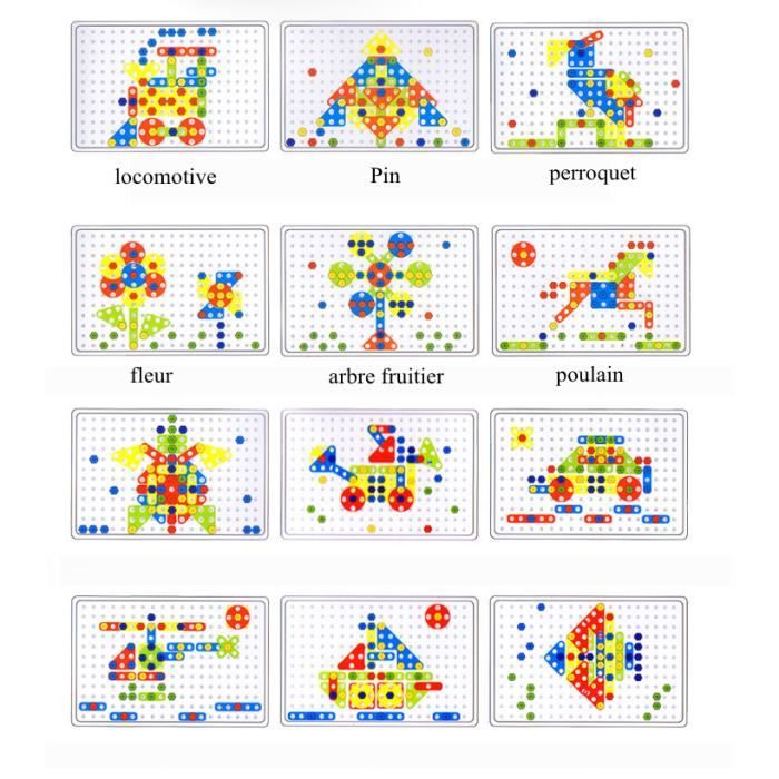 Jeu de construction 3D Mosaique Enfant Puzzle - MKISHINE - Coloré - Mixte -  A partir de 3 ans - Cdiscount Jeux - Jouets
