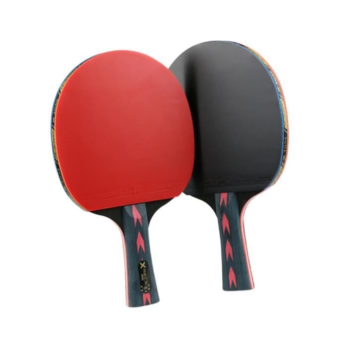 XGGYO Raquette de ping-pong professionnelle 10 étoiles en fibre de carbone,  offensive, convient à tous les niveaux/comme indiqué/manche court :  : Sports et Plein air