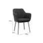 Miliboo Fauteuil Scandinave Gris Anthracite Et Pieds Chêne Aleyna