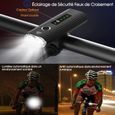Éclairage vélo, rechargeable par port usb - puissant Phare vélo,  Étanche IPX5 - 5 Modes - 4000mAh-3