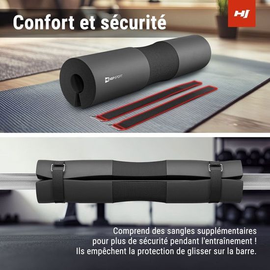Sosoport 2 Coussinets Mousse Pour Banc De Musculation – Rembourrage 13,5x7,5 Cm – Pour Extensions Jambes Et Abdominaux