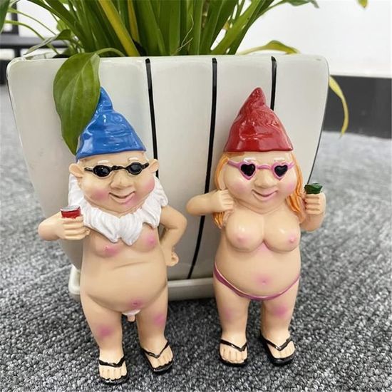 Nain De Jardin Humour, Nain De Jardin Exterieur, Couple De Gnomes