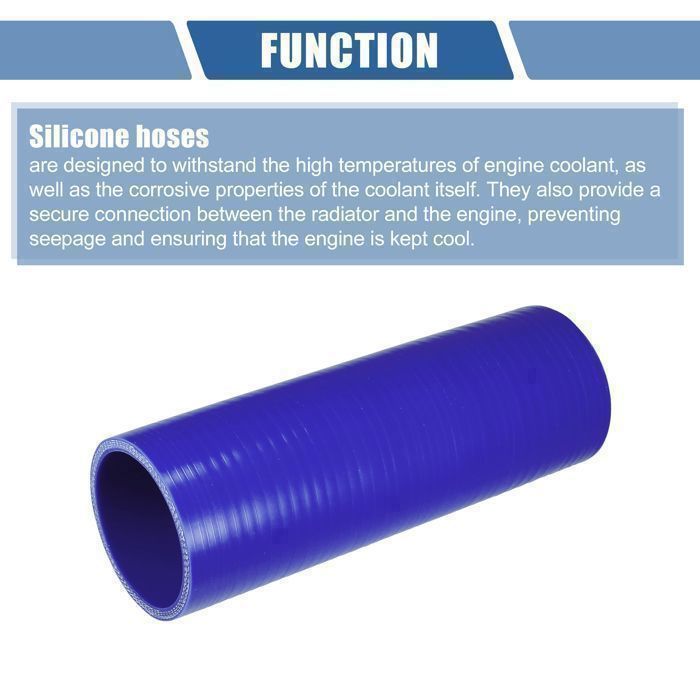 Tuyau Silicone Bleu 8mm ID - 200mm Longueur Pour Refroidissement Voiture, Haute Température Universel