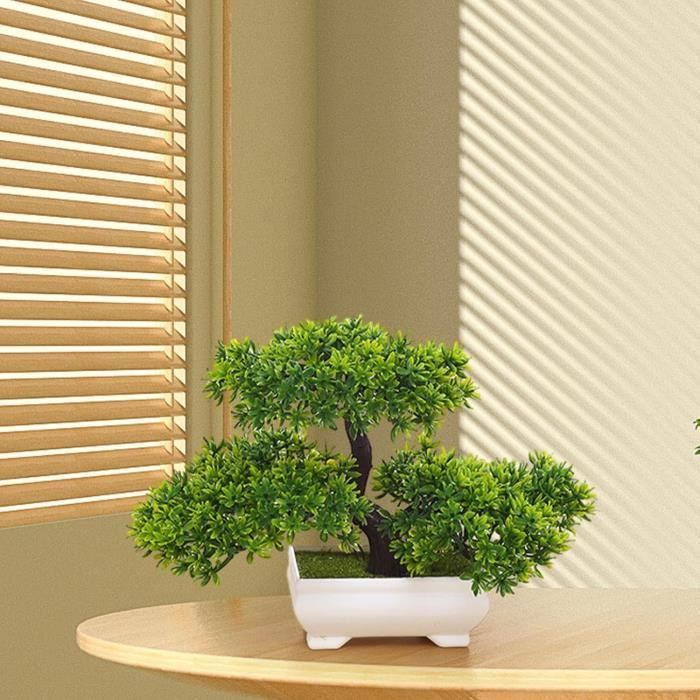 Lot De 4 Petites Plantes Artificielles En Pot De 22 Cm - Décoration Intérieure Sans Entretien - Salon, Salle De Bain, Bureau