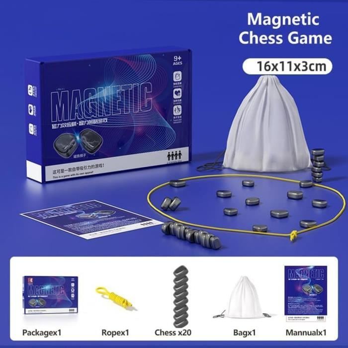 Jeu D'échecs Magnétique – Plateau Magnétique Avec 20 Pièces Sphériques – Pour Famille, Voyage Et Cadeau