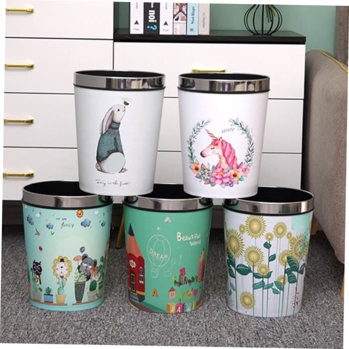 BEIJIALY Petite Poubelle, PP TPR Plastique Salle De Bain