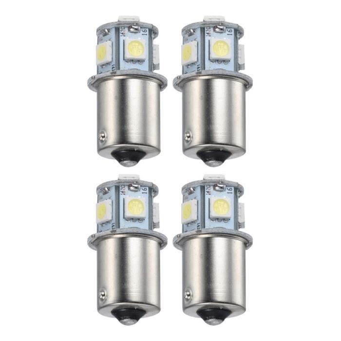 Qasim 4x 1156 BA15S LED-lampen – 27 SMD 5050 Chips – Blauw – 12V – Voor Richtingaanwijzer, Remlicht Of Parkeerlicht