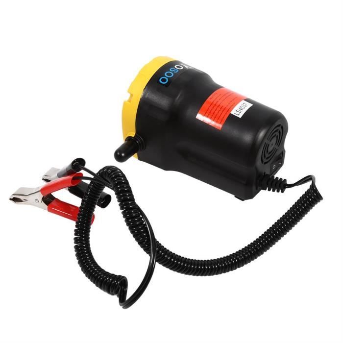 Pompe Vidange Huile Moteur CCLIFE 12V 60W - Aspirateur Huile Électrique Voiture Gasoil