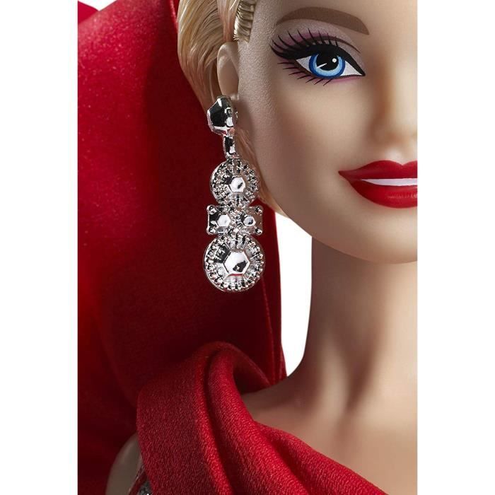 Barbie Signature Poupée de Collection Tenue de Noël, Robe Blanche et Rouge,  Édition 2019, Jouet Collector, FXF01 : : Jeux et Jouets