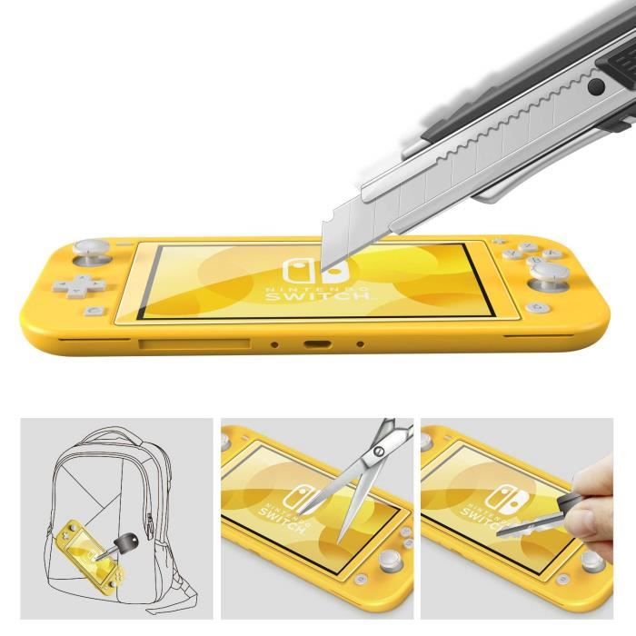 Verre Trempe pour Nintendo Switch Lite [Pack de 2] Film Protection  Resistant Vitre Protecteur Anti Rayure Phonillico® - Cdiscount Informatique