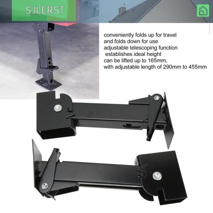 Cric pivotant pour remorque avec support de montage boulonné 1000lbs de
