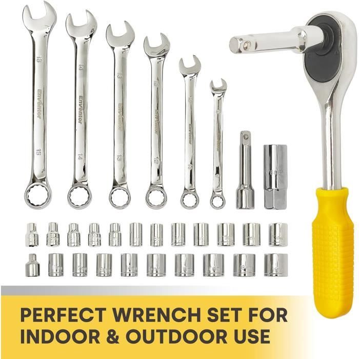 Kit De Réparation Moto 5 Pièces En Alliage D'aluminium - Tournevis, Clé, Pince, Manchon, Poche De Rangement, Universel, Garantie 3 Mois