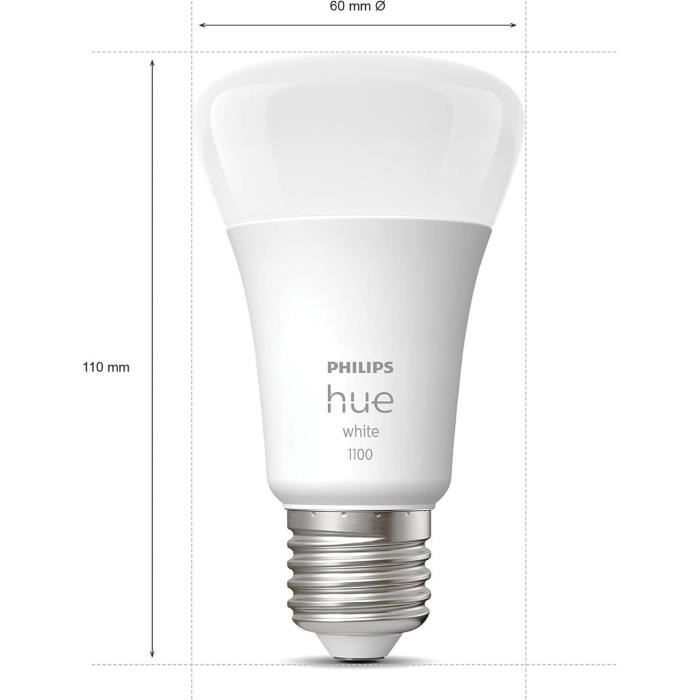 Ampoules connectées Philips Hue HUE WHITE COLORS E27 X2